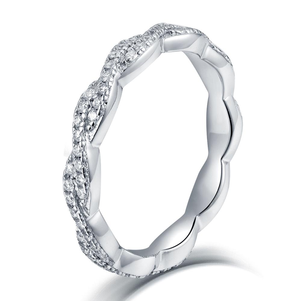 Trade Assurance 925 Sterling Silver Rings in Stock Wedding Rings for Girl