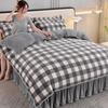 Light Luxury Thickened Milk Fleece Four-Piece Warm Double-Sided Fleece Quilt Cover Baby Fleece Anti-Static Coral Fleece Kit