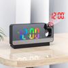 Digital Desktop Clocks with Calendar&Temperature Projection Alarm Clock 180° Rotation Ceiling Projector for Bedroom Living Room