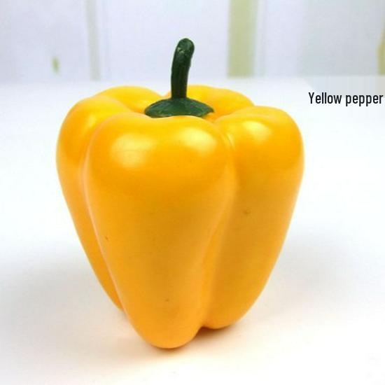 Green and Red Fake Chili Pepper Models for Display and Photography Props