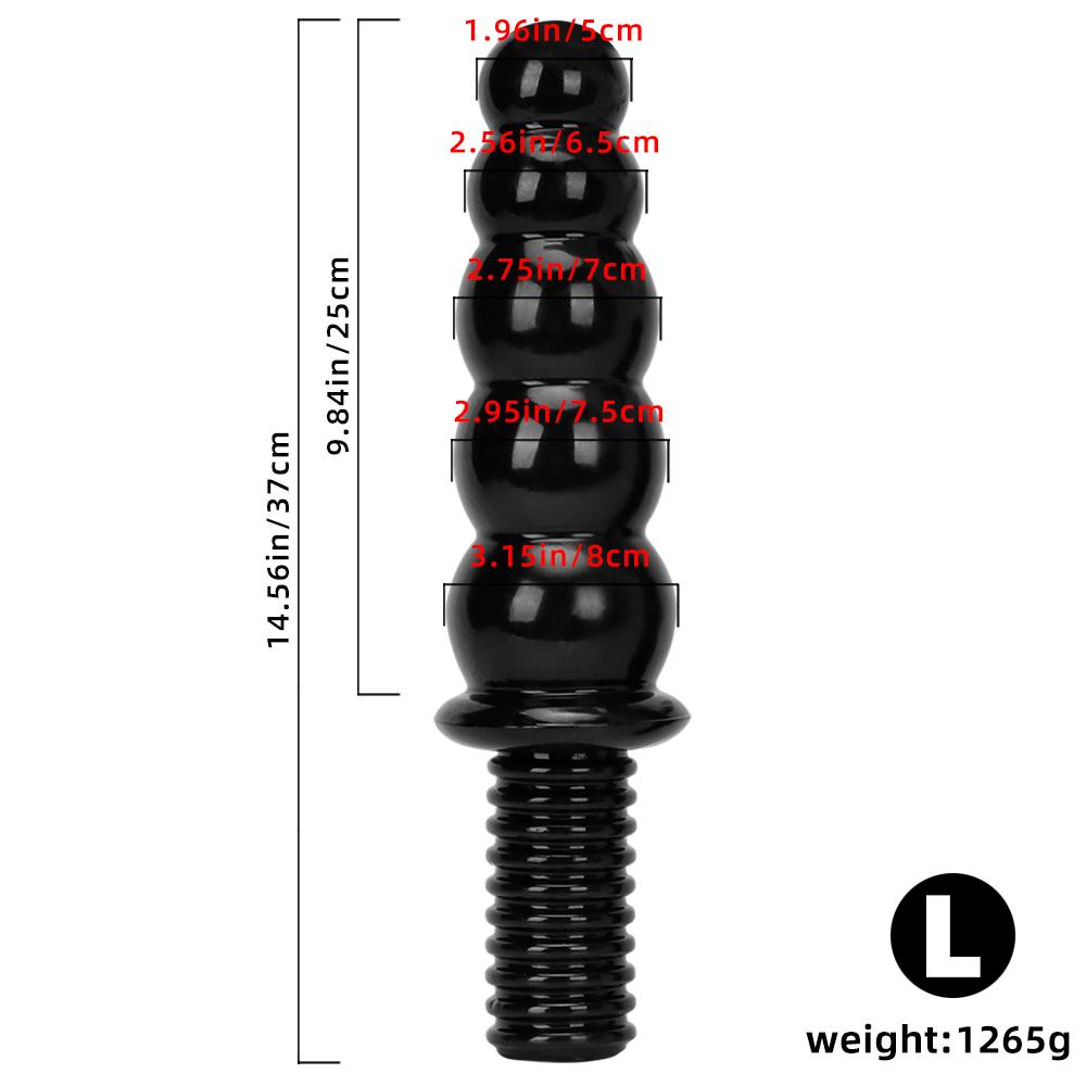 Masturbateur portatif Plug Anal jouet sexuel dilatateur Anal gode Fisitng pénis noir esclave BDSM Plug queue 18 +