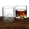 175/300ML Multi-Purpose Whiskey Glass Transparent Mountain Viewing Cup for Bar Party Wine Water Clear High Value Glass