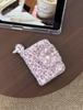 Pink Leopard Print Plush Bag: Cute Portable Earphone Case & Coin Purse for Autumn/Winter