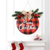 Window Burlap Indoor Outdoor Holiday Hanging Garland Artificial Wreath Door Sign Merry Christmas