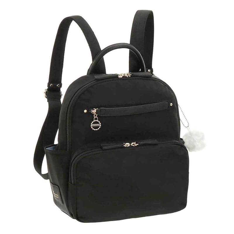 

[Kanana project] rucksack every backpack B5 storage possible Can store plastic bottles ladies black