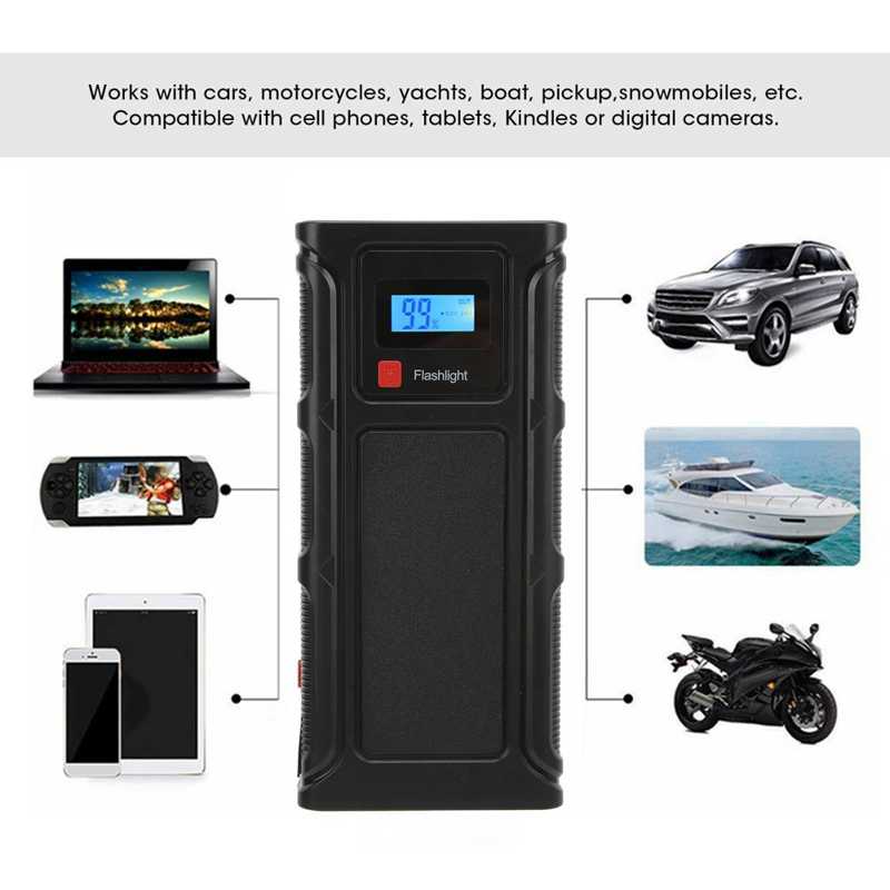 Autobatterie-Ladegerät, Batterie-Starter, verlängerte Klemmkabel für Motorräder, für 12-V-Autos für