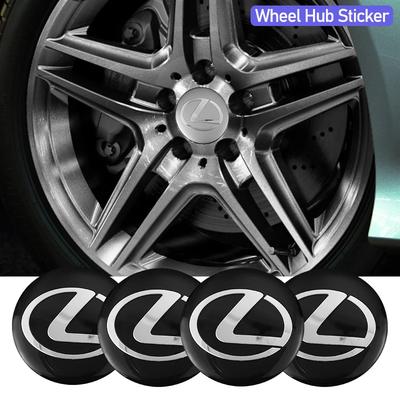 4 Stück 56mm Auto Radnabenkappe Aufkleber Styling Für Fsport RX330 IS250 Ct200h ES300h RX350 IS300h NX300h RX400h ES350