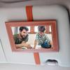 Car Sun Visor Photo Frame 4x6 Faux Leather Picture Holder for Car Displays Your Photographs Both Vertically And Horizontally Car