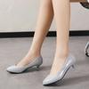 Fashion Office Work Pumps Women Shoes Elegant Heeled Women Stiletto Party Pointed Toe Pu Patent Leather Thin Heels Shoes