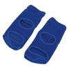 2pcs Boxing Foot Protector Unisex PU Leather Soft Boxing Sparring Foot Guard for Women Men Blue XL 41‑42