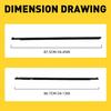4PCS Weatherstrip Window Moulding Trim Seal Black For Mazda3 BK Sedan 2004-2009