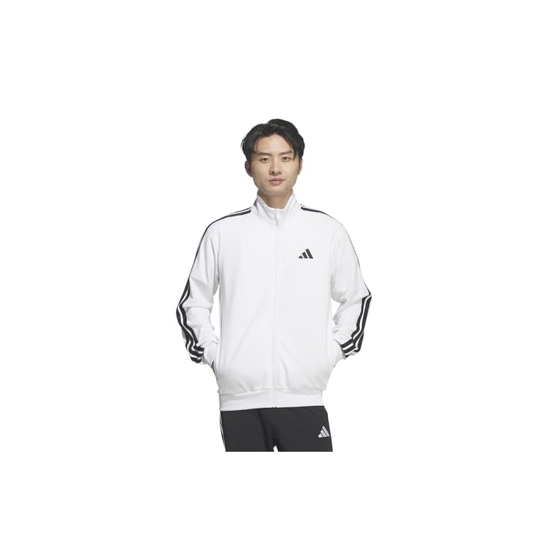 Adidas Track Top Must Haves 3-Stripes Track Top Men's DH100 White (KR6431) M