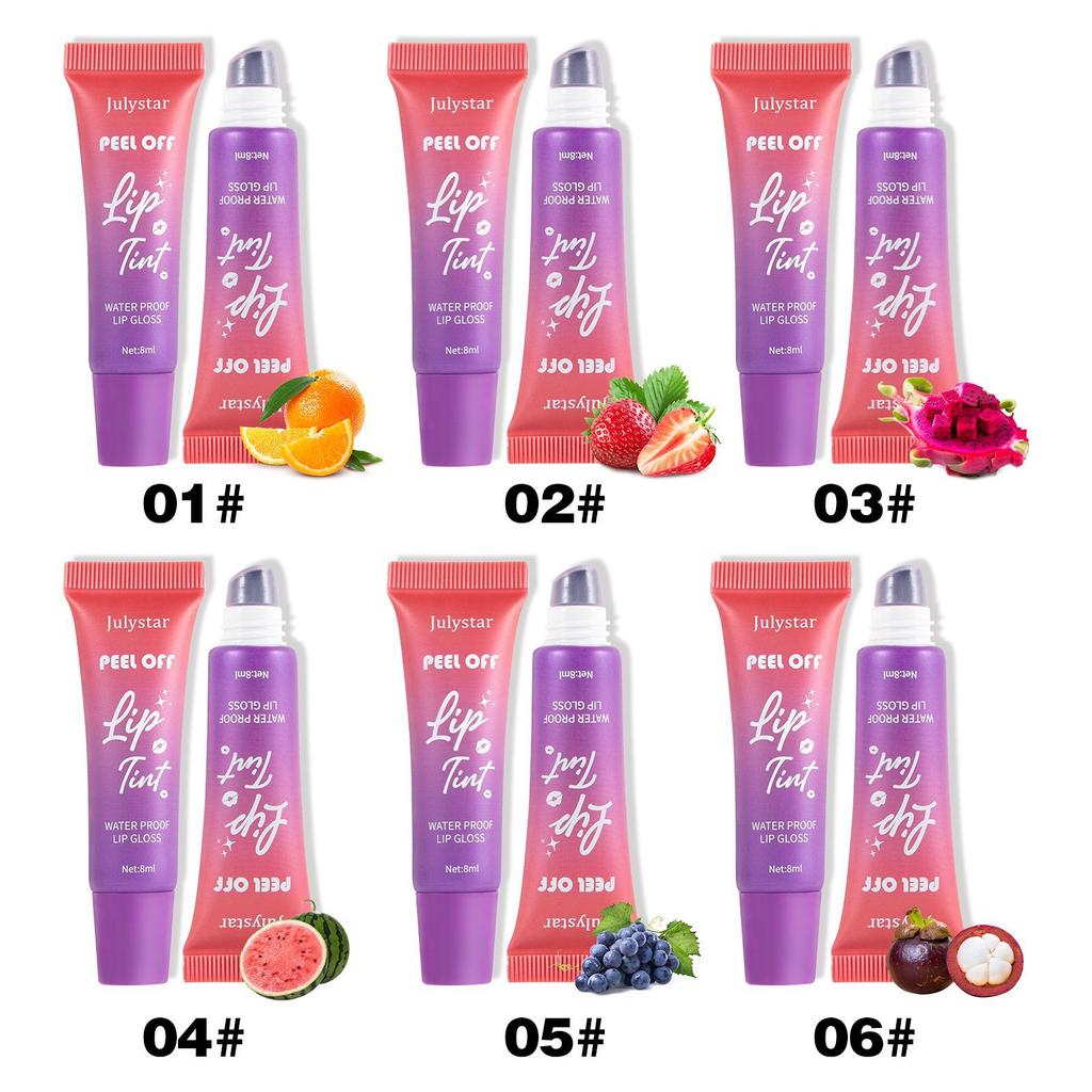 Fruchtiges Lippen-Make-up, Tear Lip Glaze Mist, mattes Finish mit Basisfarbe, wasserfester Tear Lip Glaze, feuchtigkeitsspendender Candy-Lippenstift