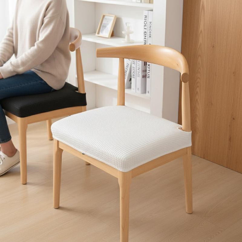 Fashion Modern Simple Solid Color Stretchy Chair Cover Chair Covers Washable Removable Din