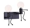 European Retro Decorative Wall Lamp for Hallways and Corridors - Iron Art Industrial Style Mirror Front Cafe Lighting