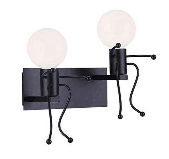 European Retro Decorative Wall Lamp for Hallways and Corridors - Iron Art Industrial Style Mirror Front Cafe Lighting