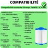 Cartouche Filtre Spa PWW50 / PWW50P3 [Lot 2] Compatible Unicel 6CH-940 Filbur FC-0359 Waterway 817-0050 Phonillico®