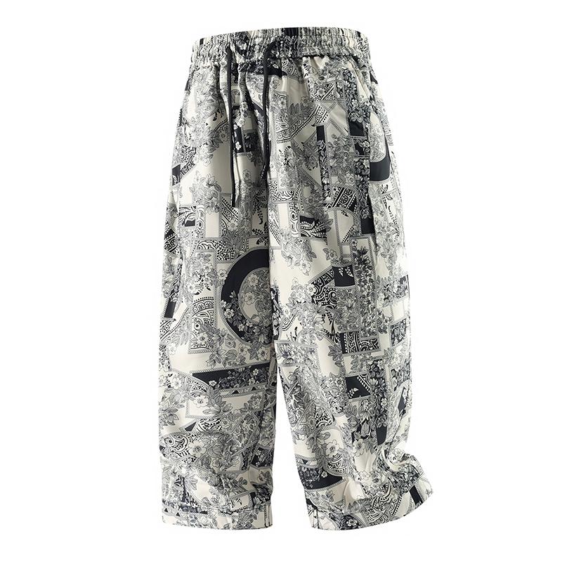 Summer Shorts, Casual Cropped Shorts, Quick Drying Breathable Sports Men's Breathable Cropped Shorts, Loose Shorts
