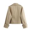 New autumn models, women's clothing, European and American style French design, fashionable and versatile casual style short trench coat