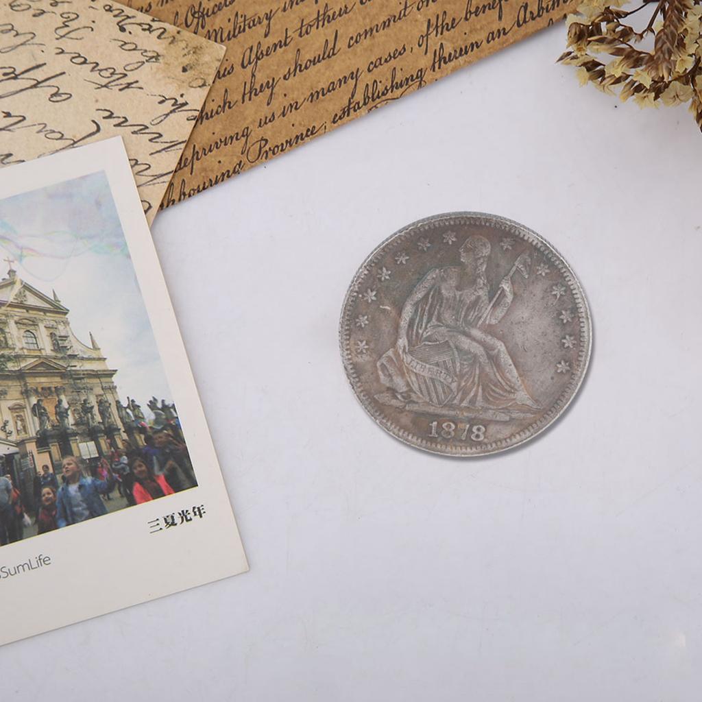 1878 Die USA Amerikanische Messing Silber Dollar Vintage Gedenkmünze Sammlung