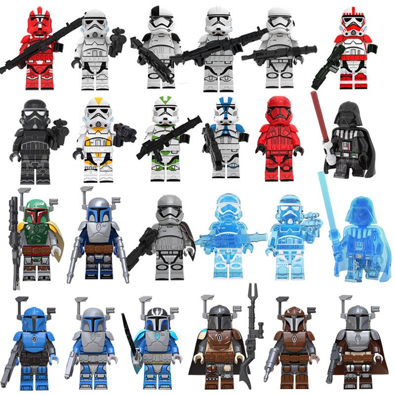 Star Movie Krieger Baustein Minifiguren Kleine Partikel Montage Figuren Kampf Spielzeug 24 Stile