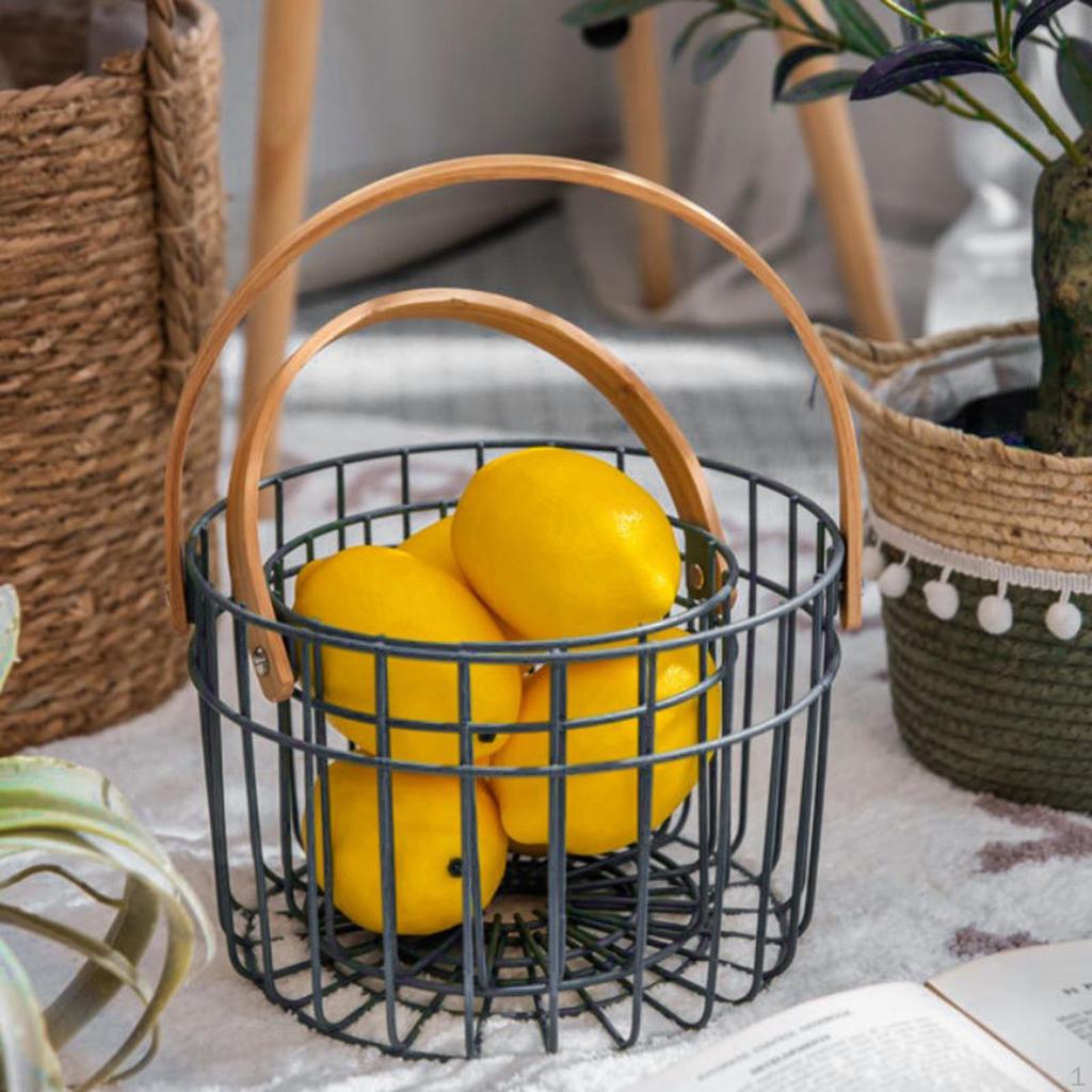 Hühnerdraht Eierkorb Behälter Aufbewahrung Halter Küchenorganizer Metall