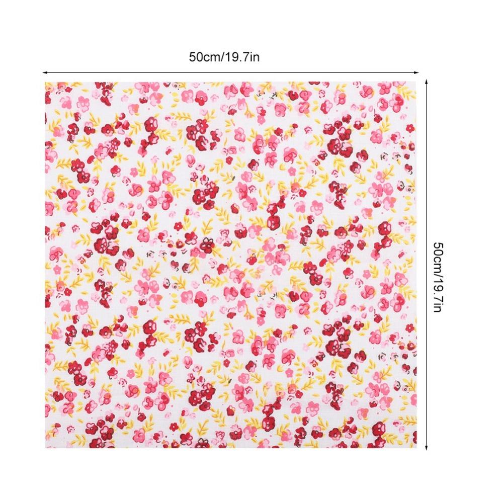 7Pcs Pure cotton material Cotton Fabric 50*50cm square size 7 assorted colors & patterns Pre-cut Fabric