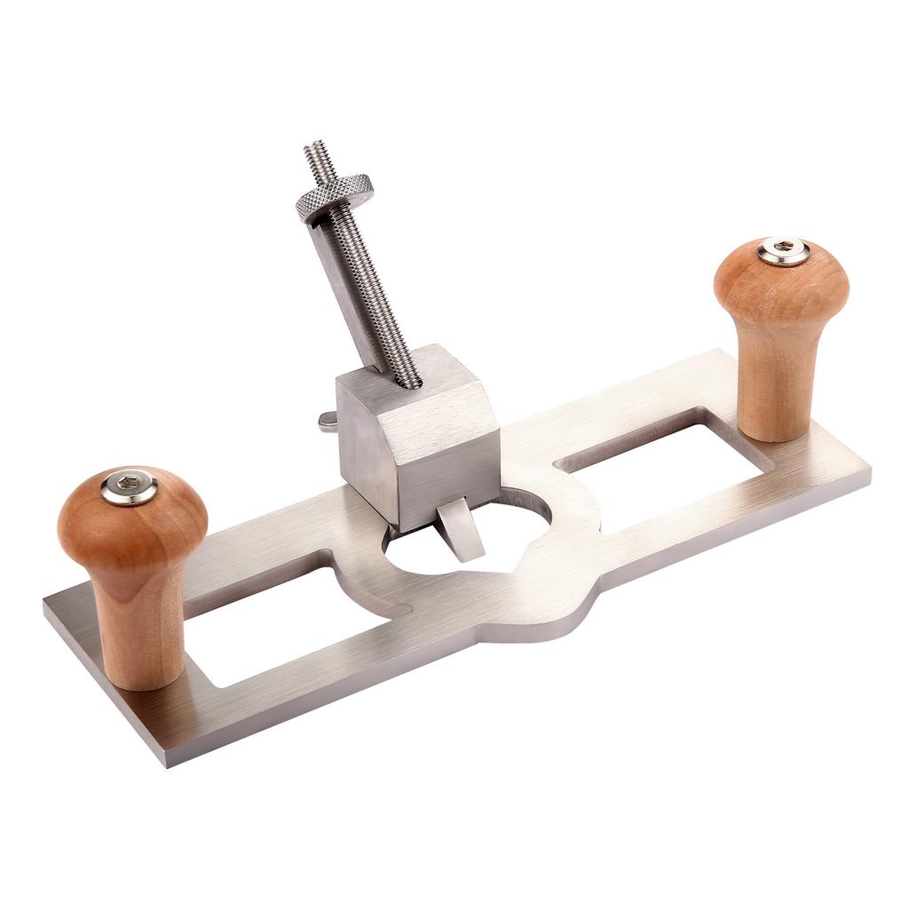 Compact Manual Router Plane with Adjustable Blades for Precision Woodworking and Carpentry Tasks