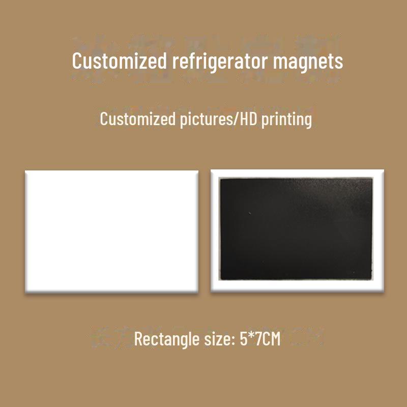 Customized Ceramic City-Themed Fridge Magnets - Creative Tourism Souvenir with Soft Magnetic Backing and Personalized Pattern or Logo