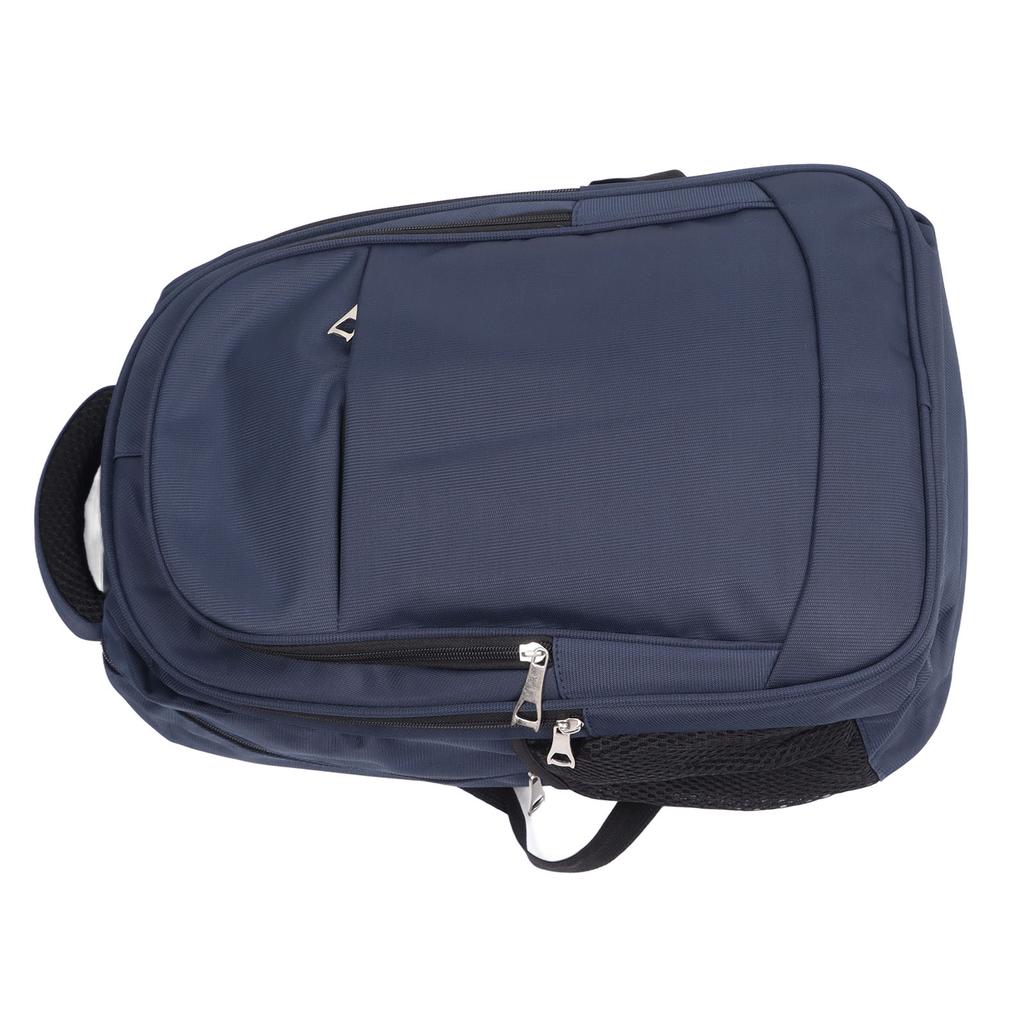 Business Backpack Multifunctional Travel Laptop Backpack Commuting Dual Straps Bag Blue Oxford Fabric