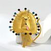 1pc Vintage Lion Brooch - Elegant Retro Jewelry with Golden Mane & Expressive Eyes, Statement Piece for Parties, Everyday or Special Occasions - Anima