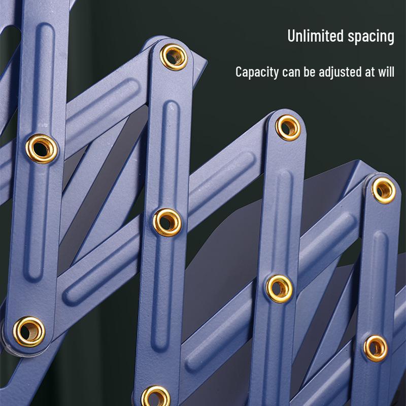 Retractable Desktop Book Holder and Folding Bookshelf with Pen Holder