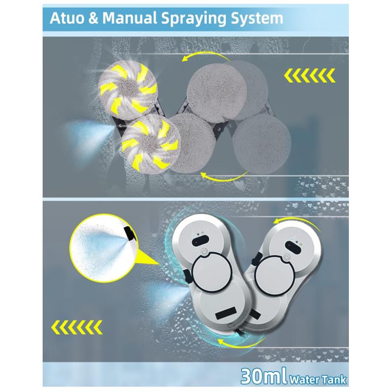 Systém UPS Robotický čistič oken Vysavač Chytrý domácí spotřebič Automatické čištění skla Myčka oken Mytí oken Elektrické mopy na podlahy