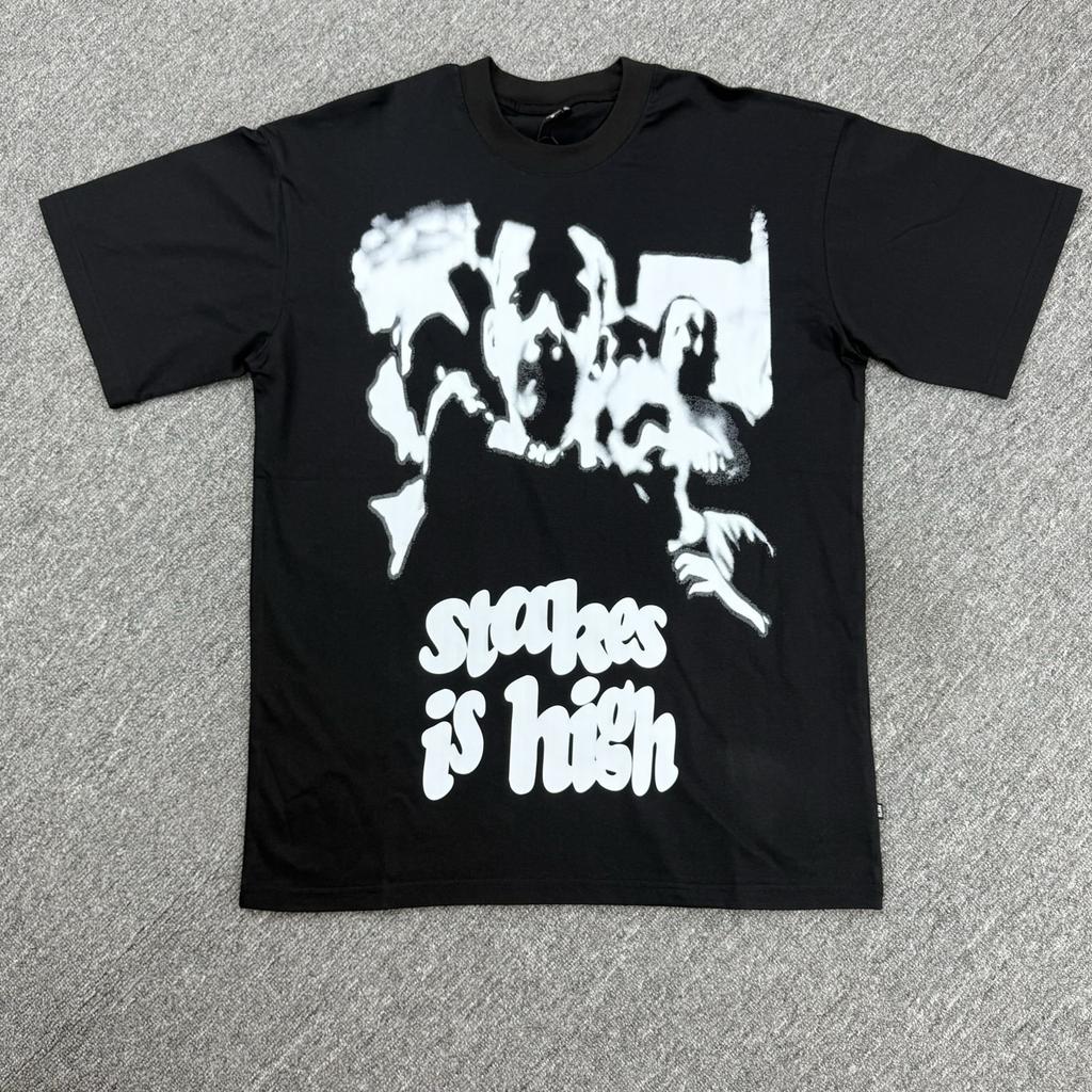 Amerikanische grenzüberschreitende trendige Marke PATTA Designgefühl Buchstabendruck Kurzarm-T-Shirt Herren- und Damen-Trendmarke Vielseitiges lockeres Oberteil