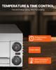VEVOR Electric Pizza Oven for Countertops, 12-inch, 1500W, with Temp Control & 0-60 Min Timer, Even Baking Technology & Easy Clean Crumb Tray