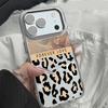 Leopard Print Case For iPhone 17 18 Pro Max Plating Lens Frame Clear Soft Phone Cover For iPhone 16 15 14 13 Pro Max 17E