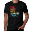 I Like Books Poker And Maybe Three People Shirt, Funny Cool Poker Mens Womens Girls Lovers Birthday Christmas Gift Shirt T-Shirt