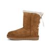 Short Bow Stiefel Suede Thermal Slip Resistant Coverage Thermal Slip Resistant Coverage Short Mid Calf Snow Boots Women's 1110706-CHE