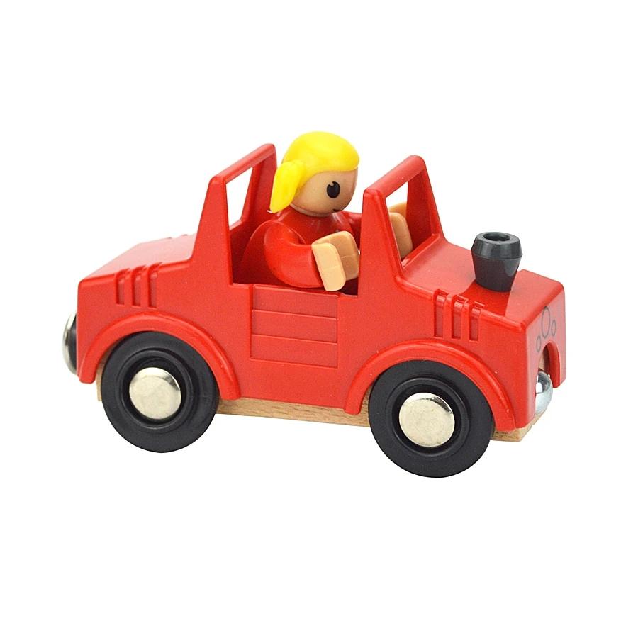Non-Toxic Wooden Track Electric Locomotive Train Magnetic Car Toy For All Brand Wooden Train Track Railway Toys For Kids Educational Toys