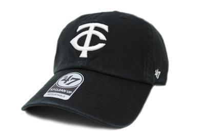 47 Brand (Forty Seven Brand) Cap 47 Clean Up Black MLB Minnesota Twins