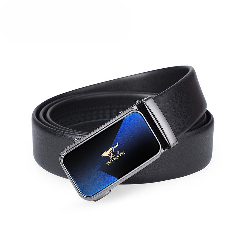 

Ремни для мужского бизнеса, ремни с автоматической пряжкой, ремни из коровьей кожи, подарочные ремни 130cm