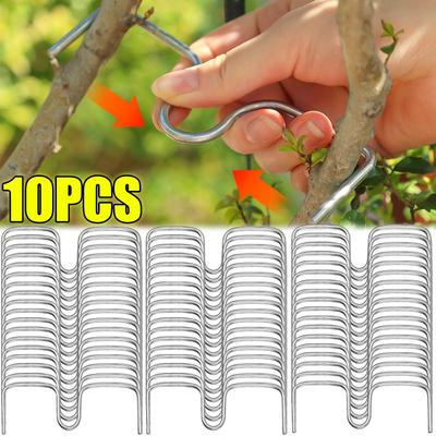10pcs Reusable Branch Limb Spreader Trees Fixator Bonsai Branch Bende Clamps Fruit Tree Support Holder for Grape Plants Vine Trainers
