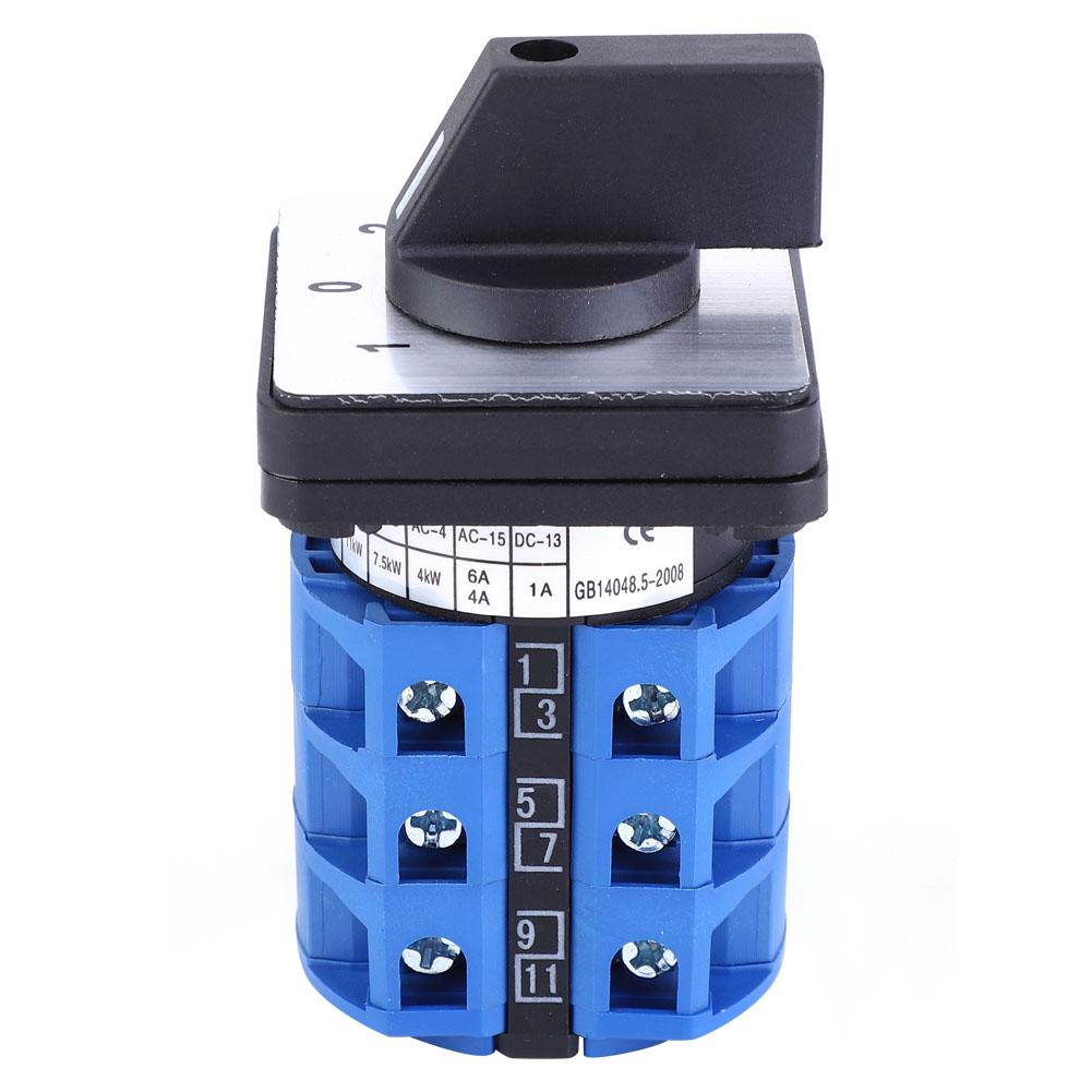 

BERM BEM28253 D303 Universal Changeover Switch 690V 25A 3 Position Selector Rotary Cam Switch