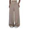 Women Suit Pants High Waist Straight-Leg Wide-Leg OL Commuter Style Casual