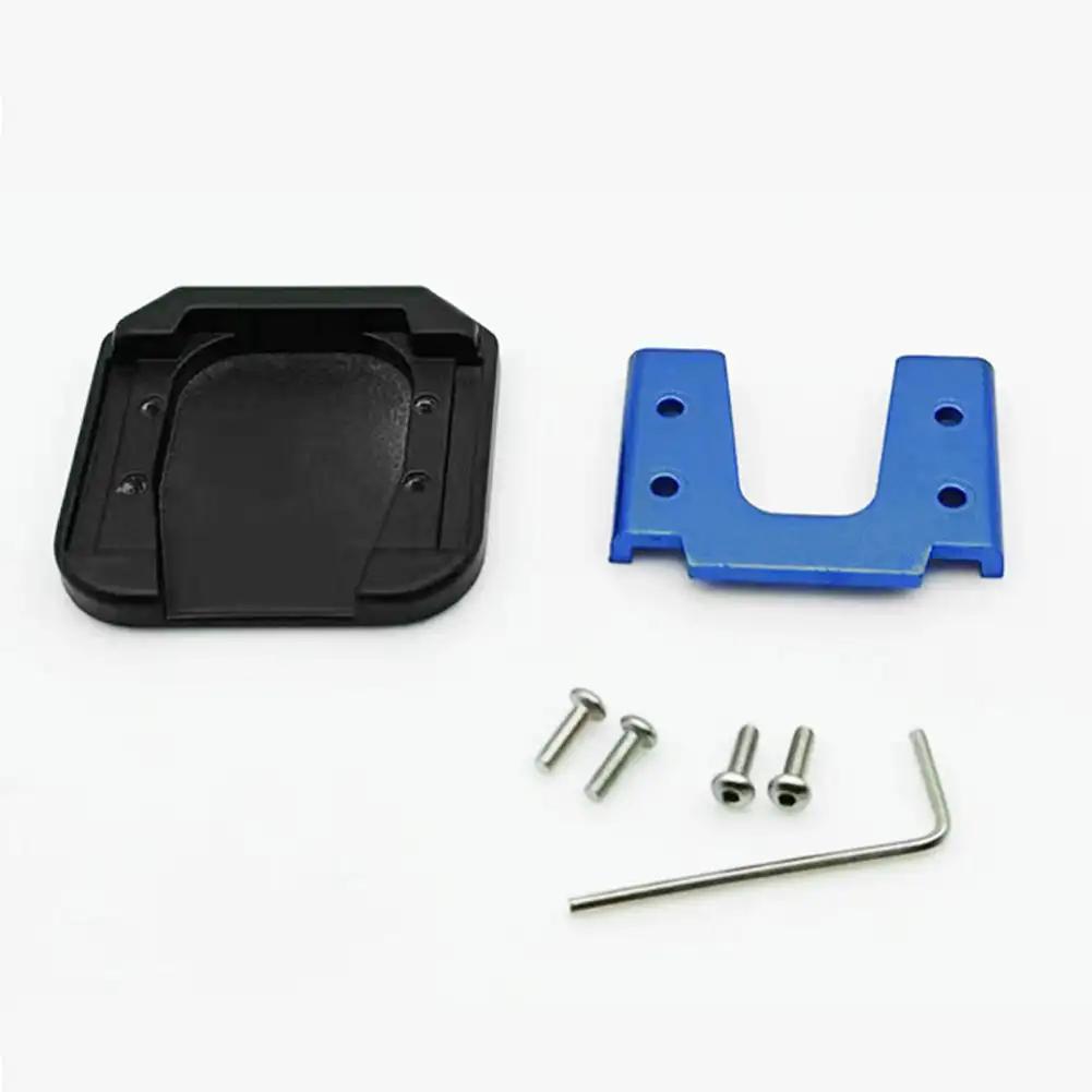 Extensie universală pentru motociclete Suport din aliaj de aluminiu Scooter Extensor pentru bicicletă Placă de suport lateral pentru picior Bază mărită anti-alunecare
