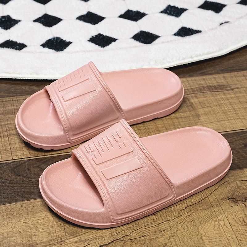 Fashion Men's Slippers Black Slippers Soft EVA Flip Flops for Man House Slipper Summer Beach Outdoor Indoor Soft Soled Pink Slippers