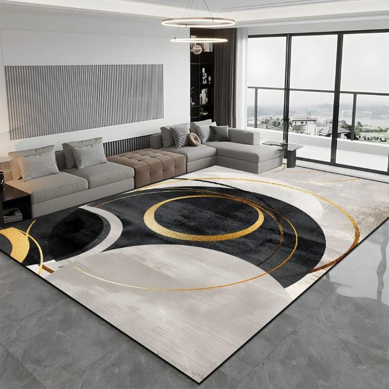 Modern Light Luxury Large Carpets for Living Room Bedroom Velvety Soft Shaggy Rugs Customized Washable Non-Slip Floor Mat