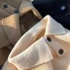 Men's Korean & Japanese Style Thickened Lapel Sweater - Trendy Winter Knitwear with a Relaxed Fit