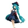 20cm Anime Beautiful Girl Hatsune Miku Cartoon Black Dress Standing Posture Hatsune Miku Handmade PVC Model Table Decorations