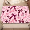 Tappetino Rosa a Strisce con Fiocco e Pois Tappeto per Pavimenti Rosa Girly Decorazioni per la Casa Tappeto Morbido Antiscivolo per Ingresso Camera da Letto